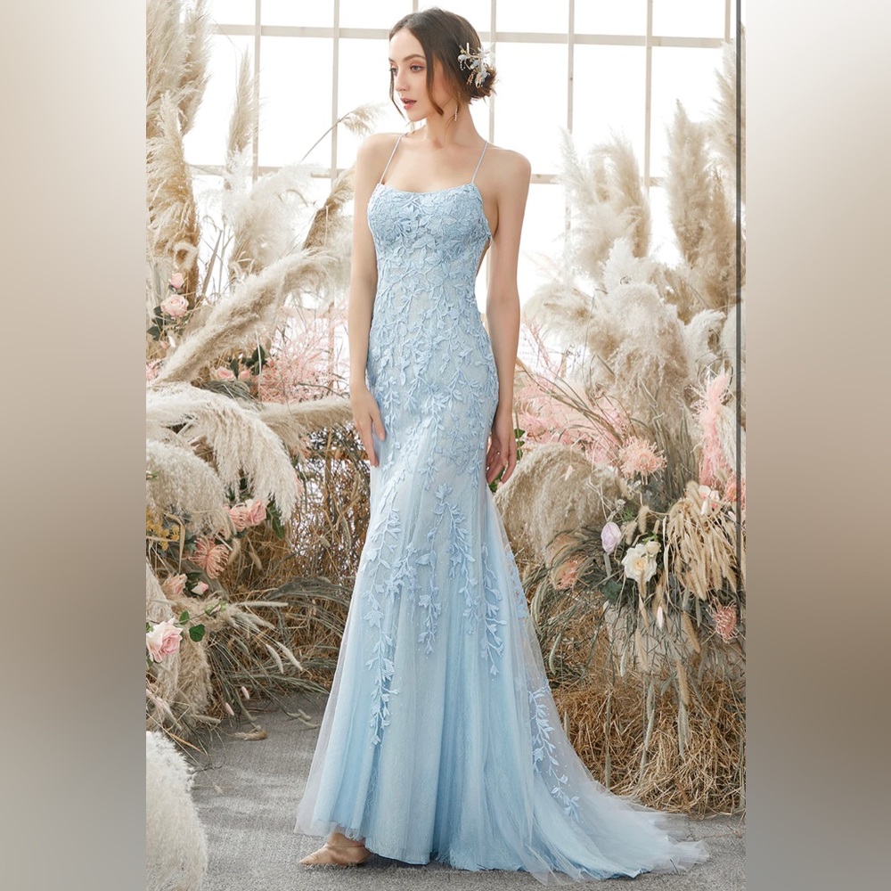 Spaghetti Straps Mermaid Prom Dress🧜‍♀️